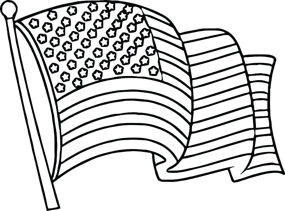 970x719 Coloring Page American Flag Flag Coloring Pages Printable Color