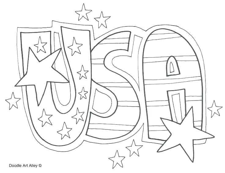 736x568 Coloring Pages American Flag Preschoolers Coloring Page Flag