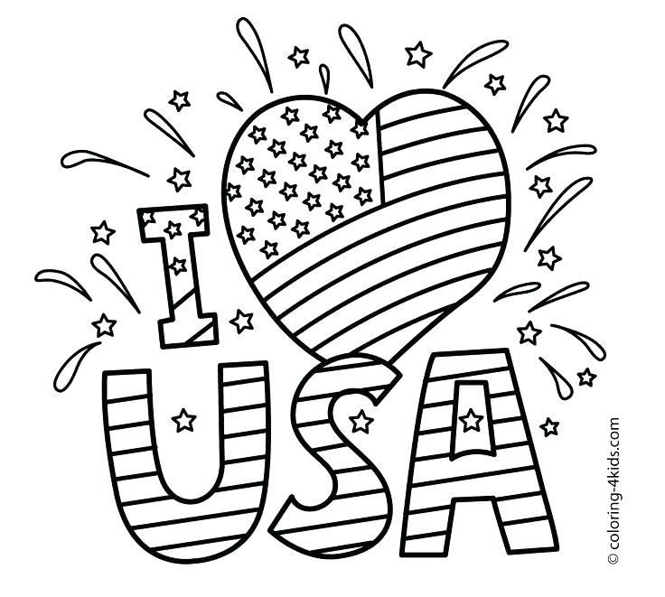 736x661 American Flag Coloring Page Online Flag Of Flag