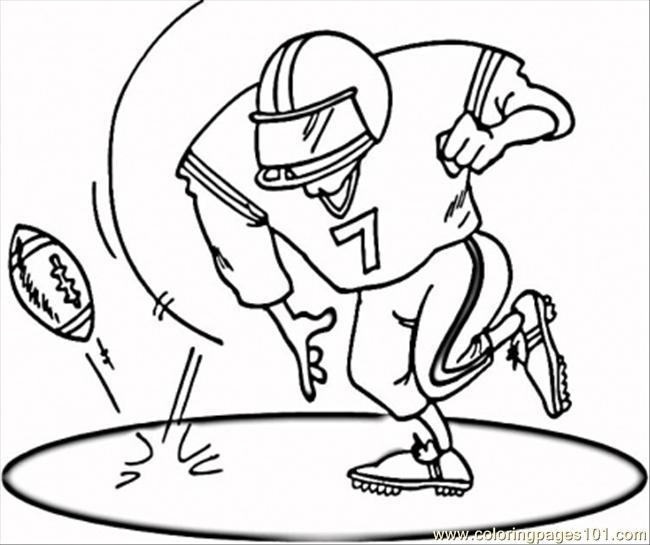 650x545 On The Football Field Coloring Page
