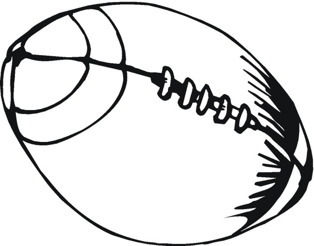 630x494 American Football Coloring Page