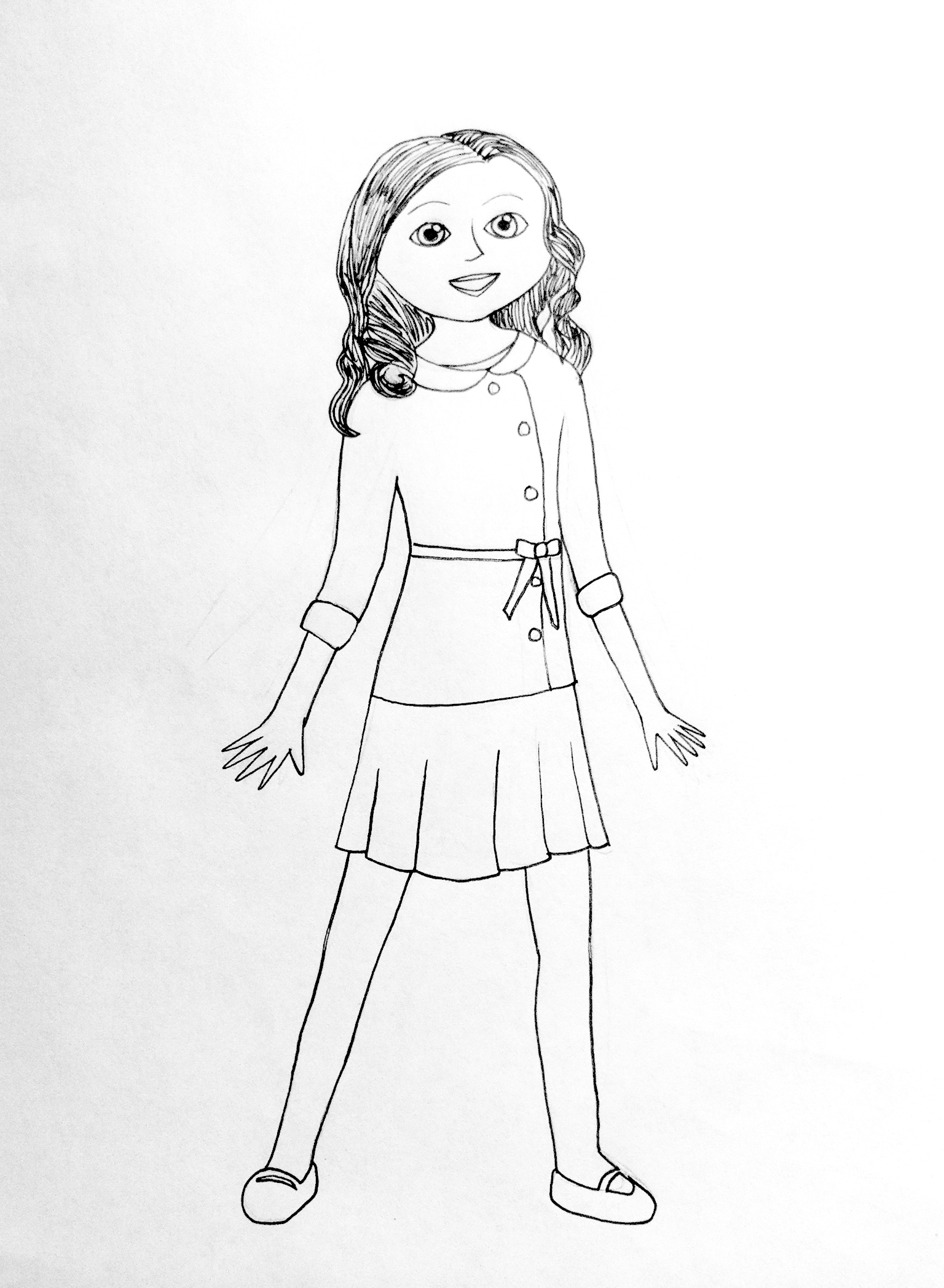 1536x2095 Free Coloring Pages Of American Girl Doll