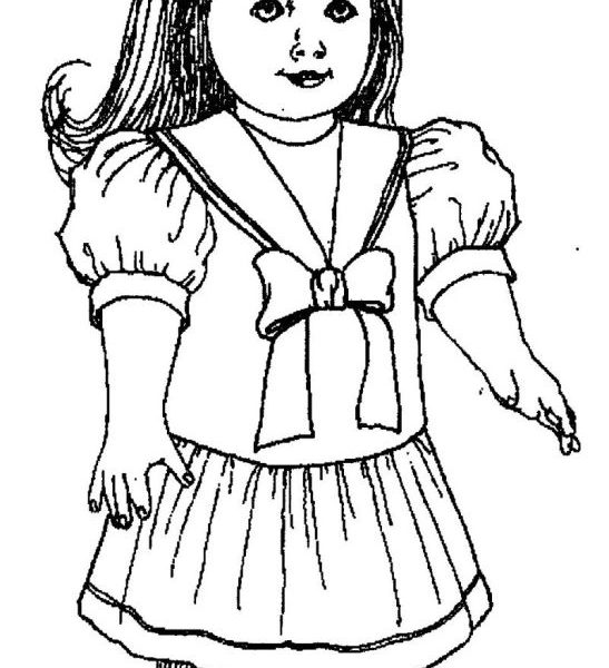 547x600 Modern Ideas American Girl Coloring Pages American Girl Doll