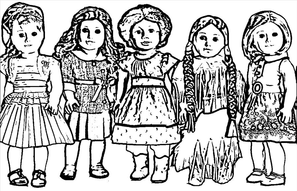 1024x659 American Girl Coloring Pages American Girl Isabelle Doll Coloring