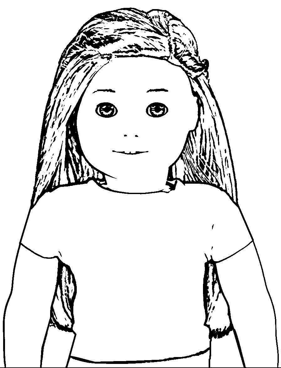 897x1172 American Girl Coloring Pages Isabelle
