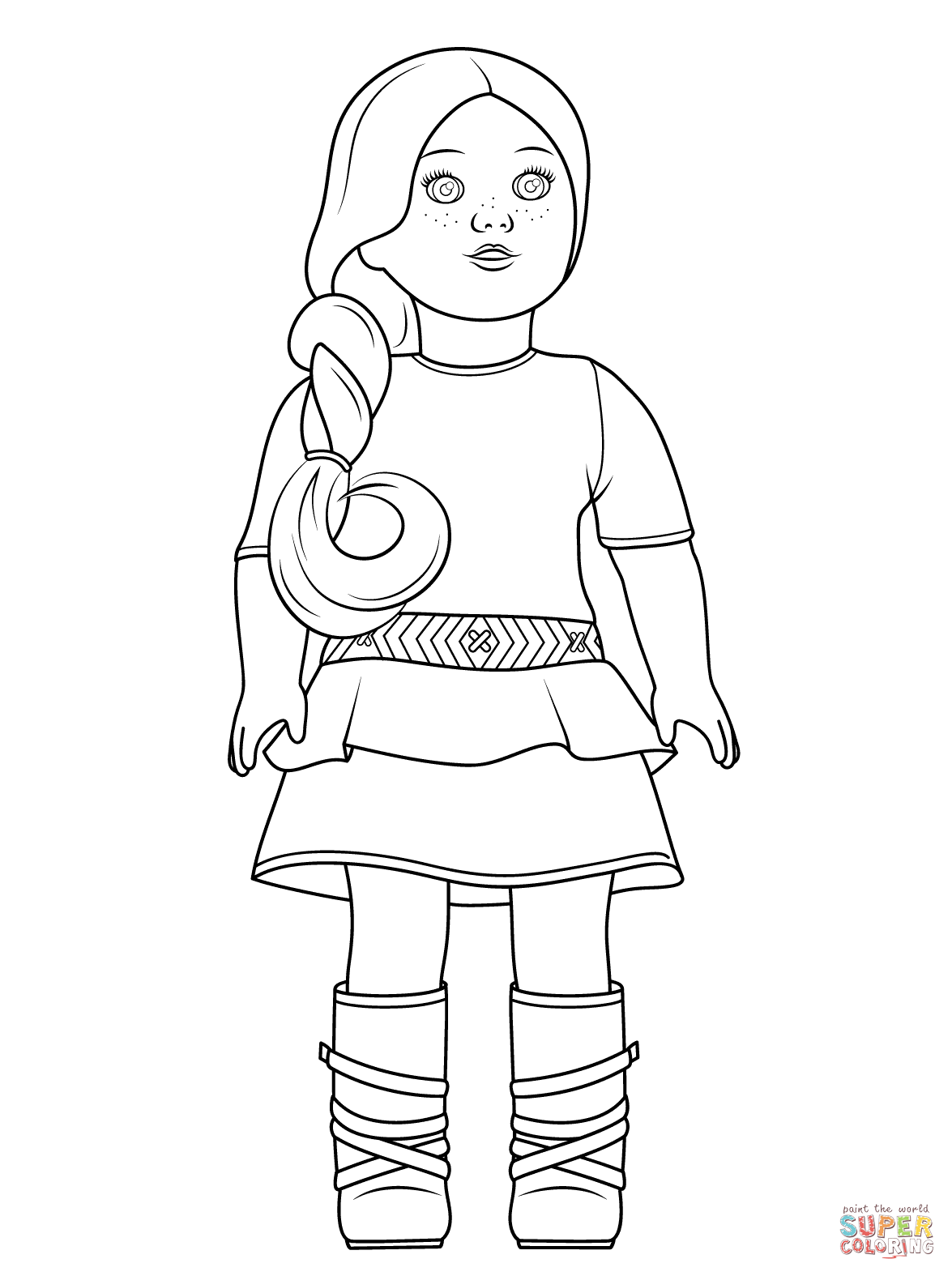 1175x1575 American Girl Doll Coloring Pages To Download And Print For Free