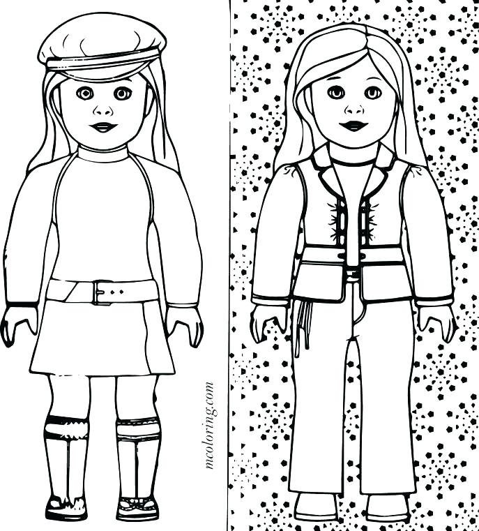 687x761 Kit Kittredge American Girl Coloring Pages Unique And Doll