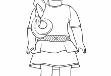 220x150 American Girl Doll Coloring Pages