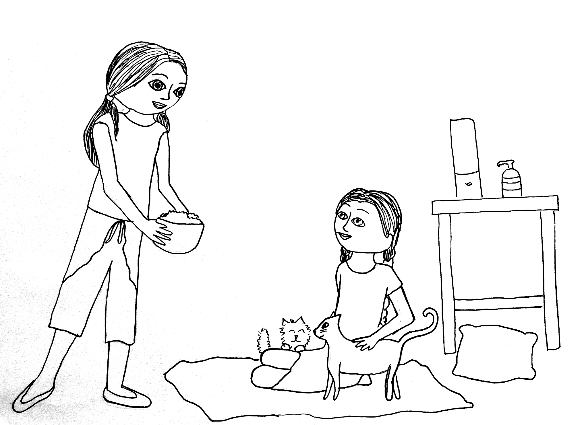 2034x1482 New Free Printable American Girl Doll Coloring Pages Allmadecine