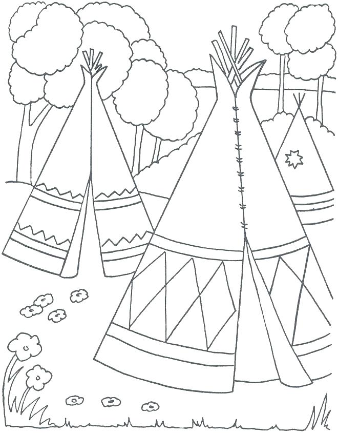 660x844 American Indian Coloring Pages