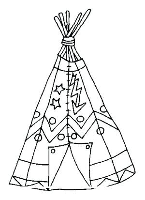 300x413 American Indian Coloring Pages Coloring Page Native American