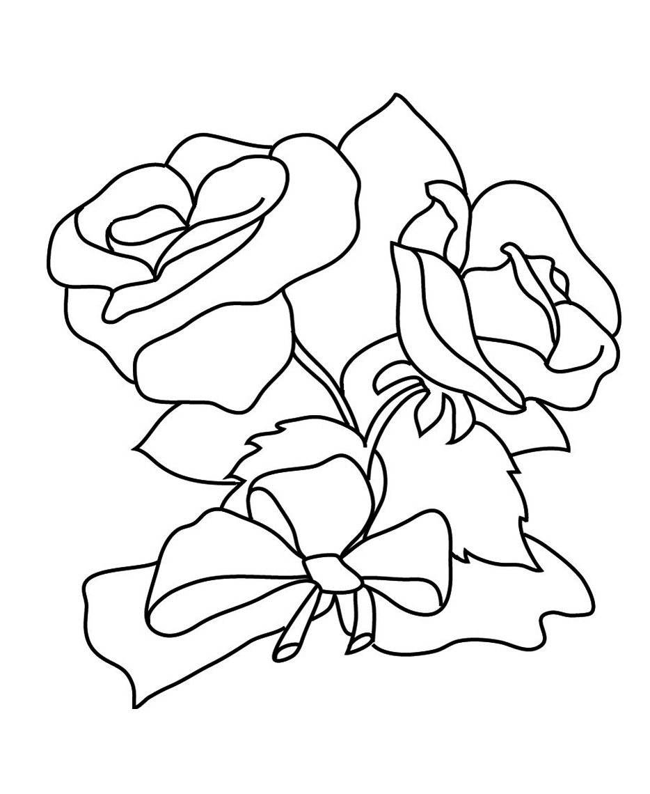 934x1140 Flower Coloring Pages