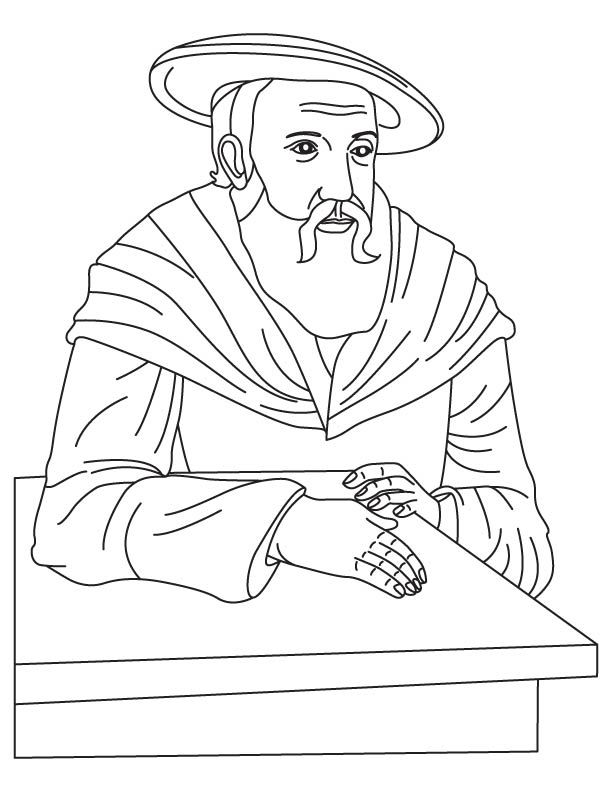 612x792 Johannes Kepler Coloring Page Mystery Of History 3