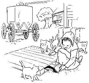 300x280 Lily Lapp Skunk Coloring Page Landscapes, Houses Amp Buildings