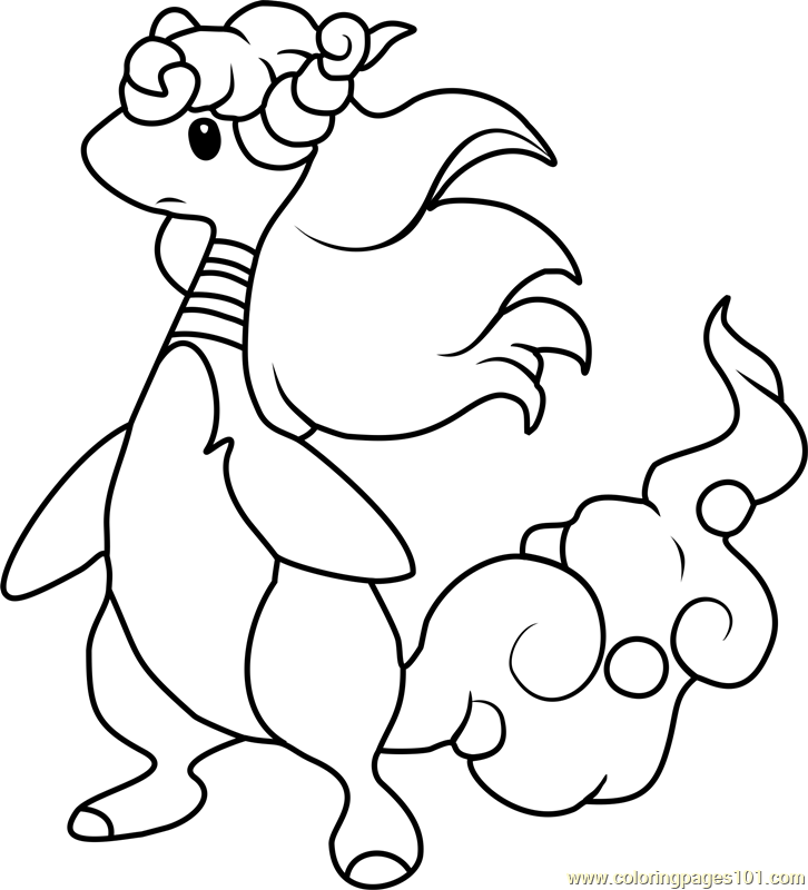 726x800 Ampharos Coloring Pages