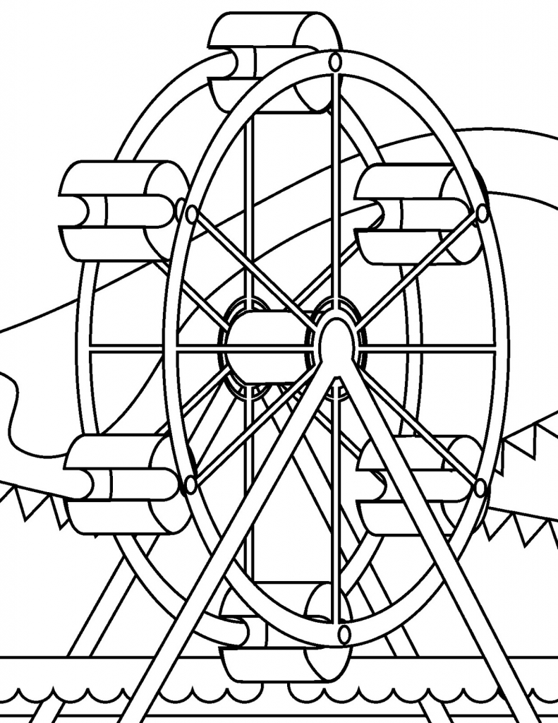 Amusement Park Coloring Pages