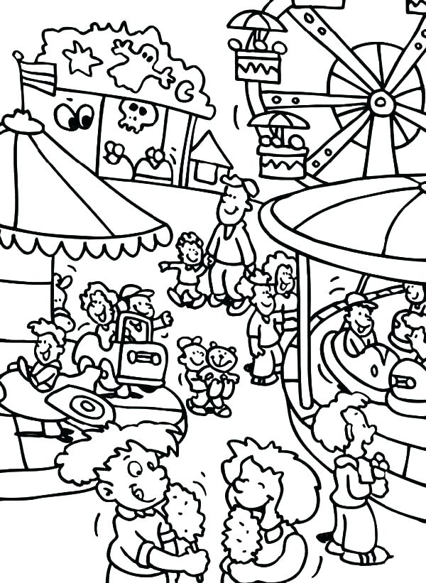 600x821 Carnival Coloring Page Carousel Coloring Page Carnival Coloring