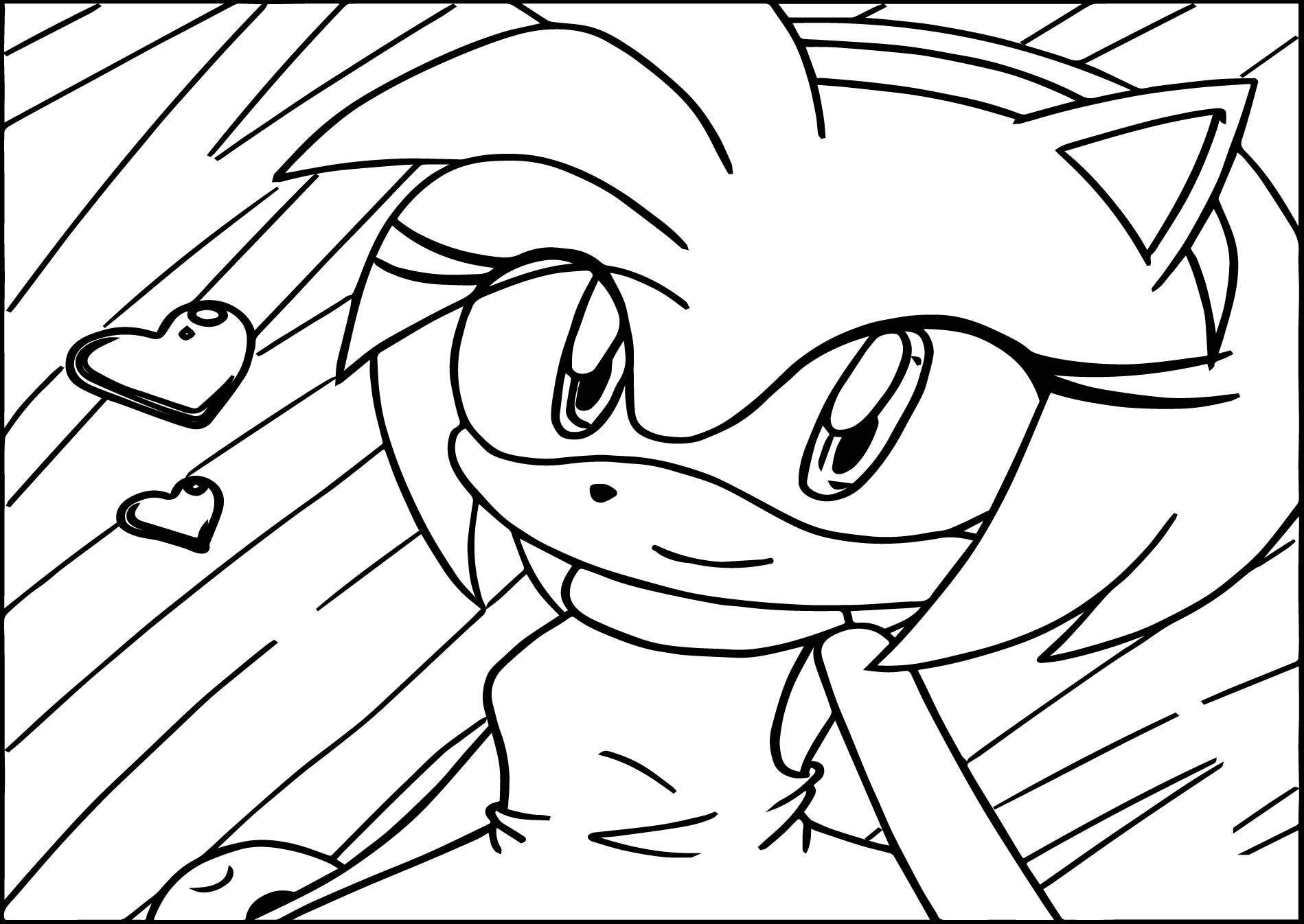 1899x1346 Amy Rose Rain Heart Coloring Page Wecoloringpage