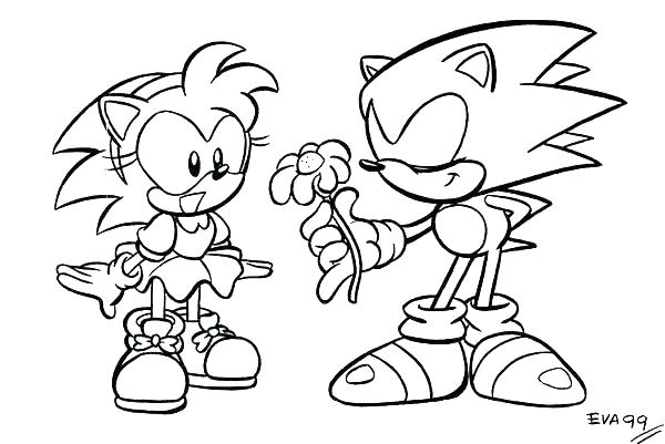 600x401 Sonic Amy Coloring Pages Sonic Coloring Pages Shadow The Hedgehog