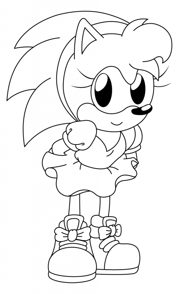 624x1024 New Amy Rose Coloring Pages 27 About Remodel Coloring Pages