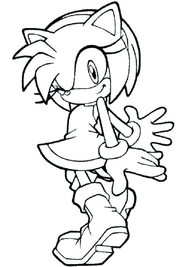 650x893 Amy Rose Coloring Sheets Sonic Colors Pages Craft