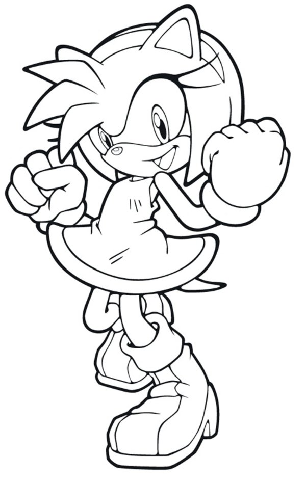 600x950 Extraordinary Amy Rose Coloring Pages 46