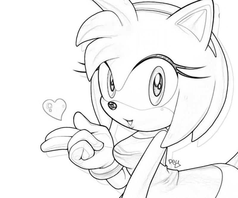 800x667 Sonic And Amy Coloring Pages