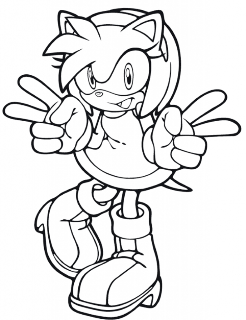 788x1024 Amy Rose Coloring Pages For Cure Page Printable Beautiful