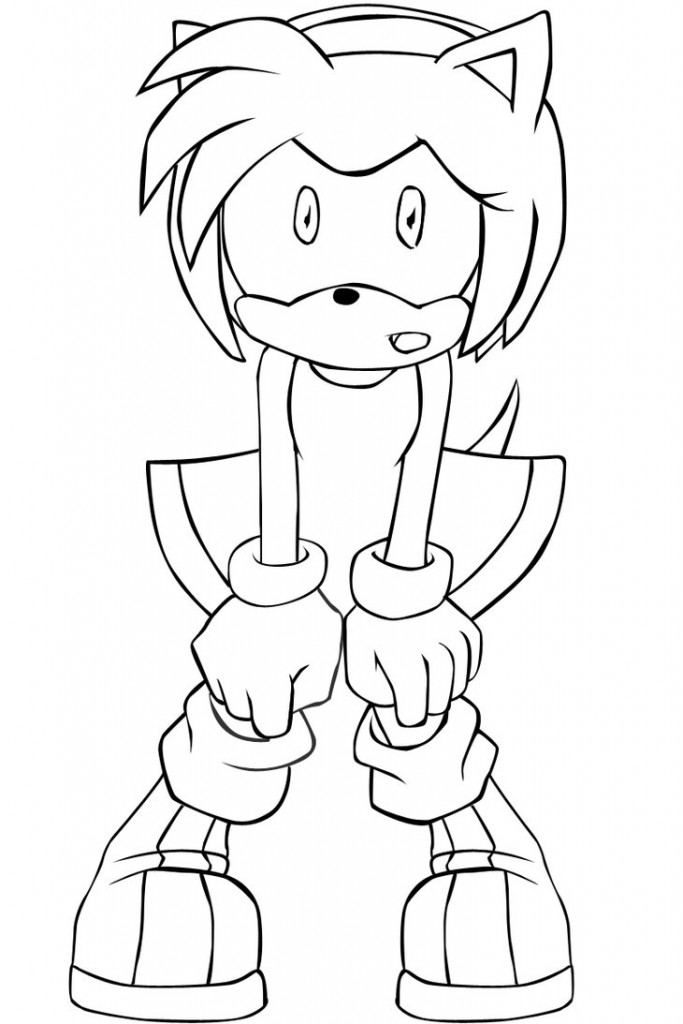 683x1024 Sonic And Amy Coloring Pages 319271