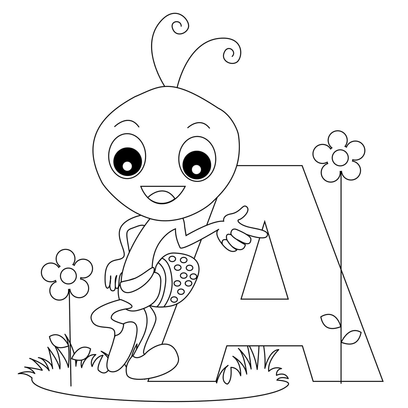 1600x1600 Letter A Coloring Pages All Coloring Pages A Coloring Page