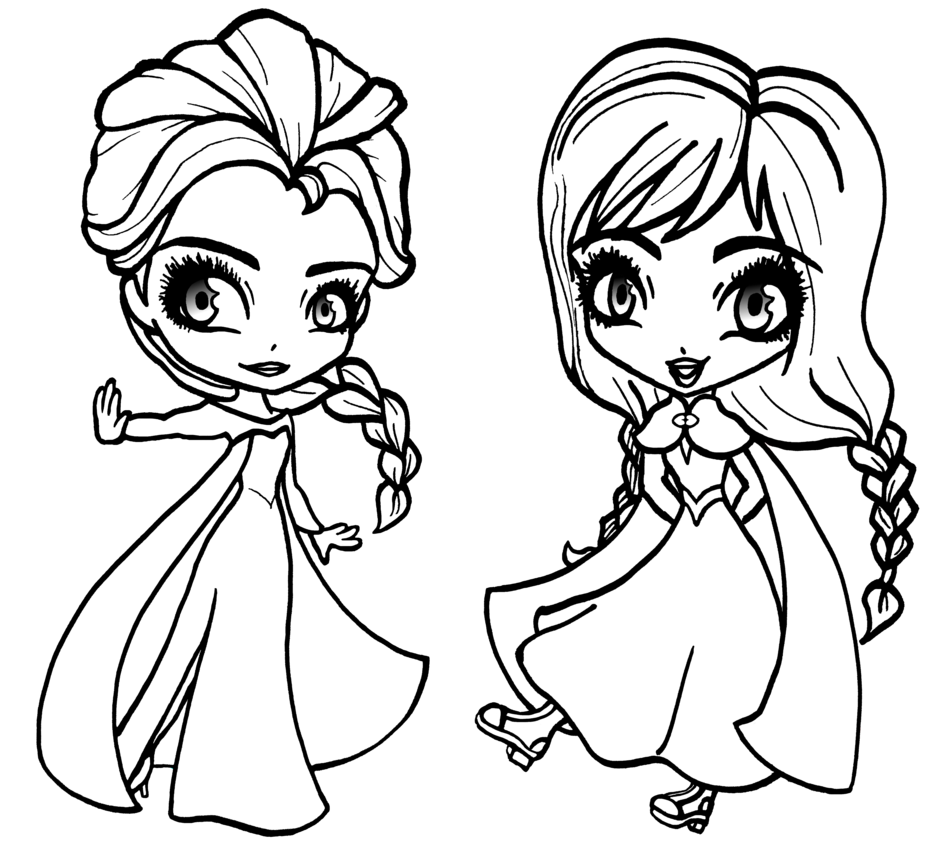 948x843 Ana And Elsa Coloring Pages Free Printale This Page You Can Create