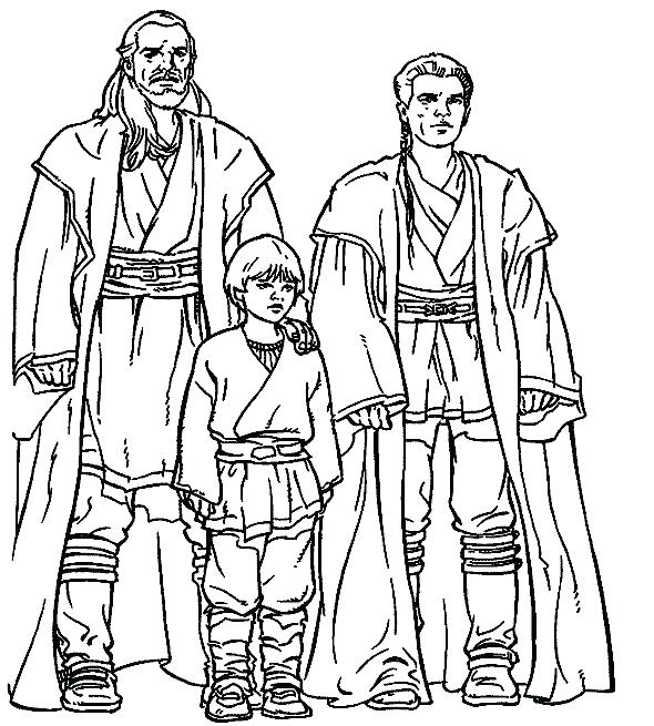 590x655 Star Wars Coloring Pages Anakin Skywalker