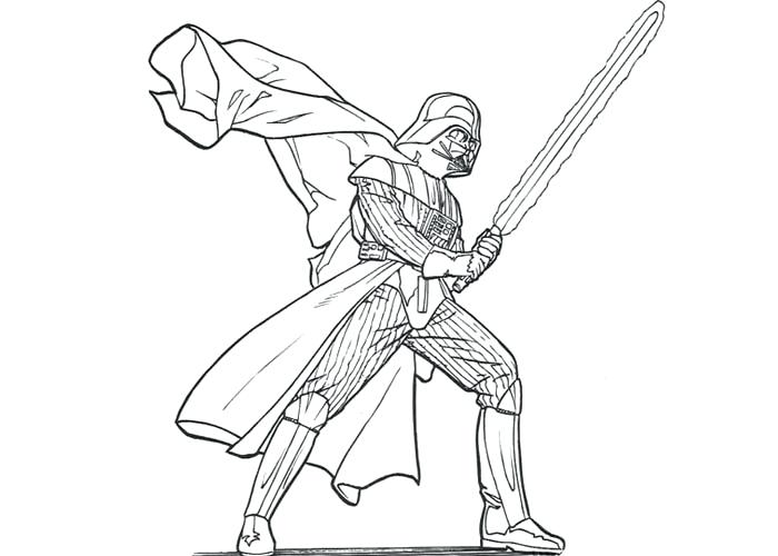 700x500 Print The Darth Vader Fighting Anakin Skywalker Coloring Pages