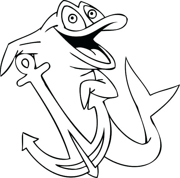 600x593 Coloring Pages Of Anchors Anchor Coloring Page Fresh Anchor