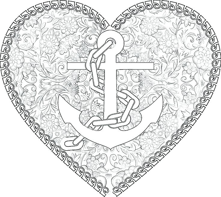 736x658 Nautical Coloring Pages Nautical Map Drawing With Anchors