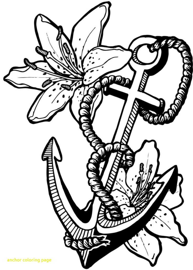 734x1024 Anchor Coloring Page 2