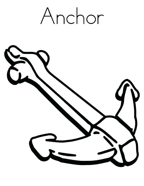 600x776 Anchor Coloring Page Anchor Coloring Page Free Printable Coloring