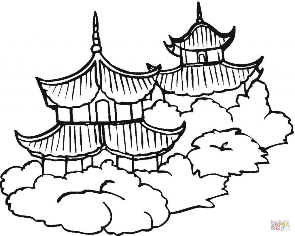 1024x821 Ancient China Coloring Pages