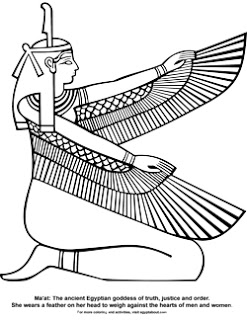 247x320 Gods Of Egypt Coloring Page Ma'At Egyptabout