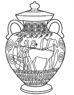 300x381 22 Best Ancient Greece Coloring Book Images