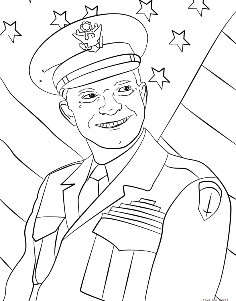 824x1050 Dwight Eisenhower Coloring Pages Countries Cultures Andrew Jackson