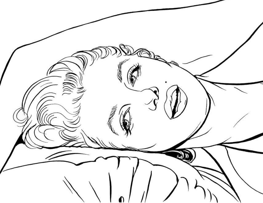 855x659 Marilyn Monroe Andy Warhol Coloring Page Sketch Coloring Page