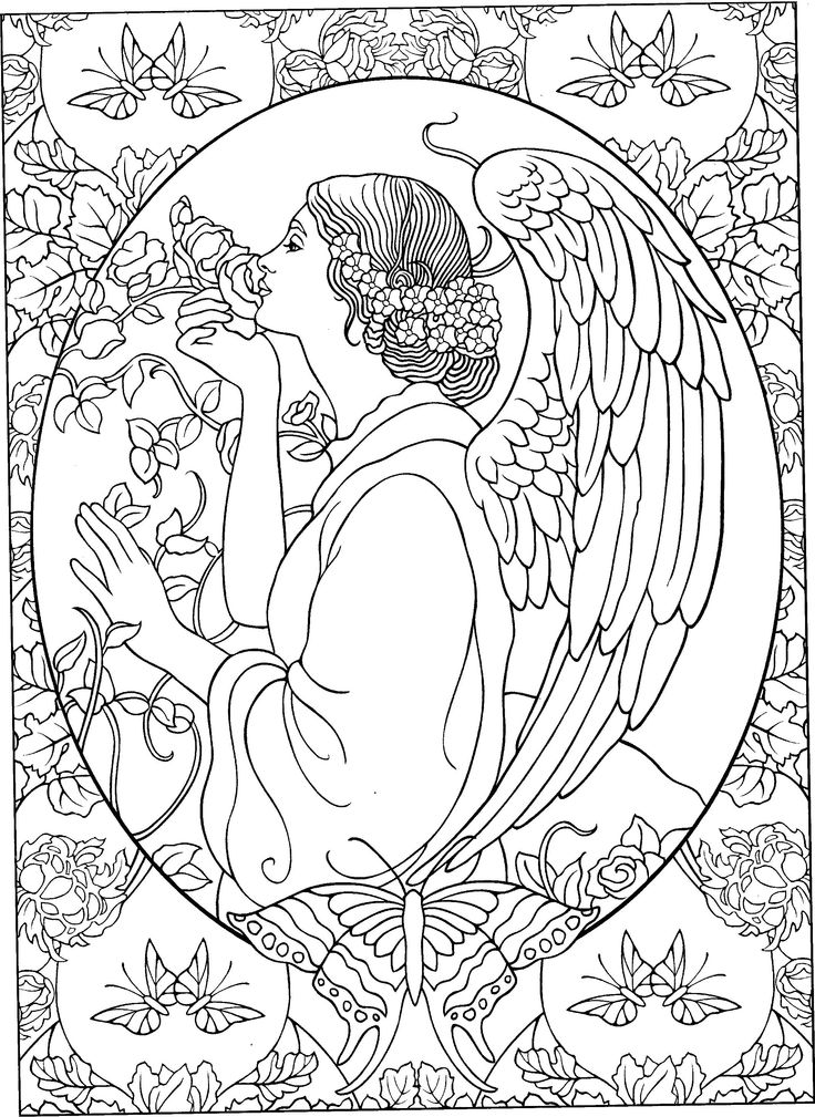 Angel Adult Coloring Pages