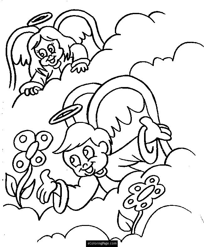 650x786 Coloring Page Angel 528123
