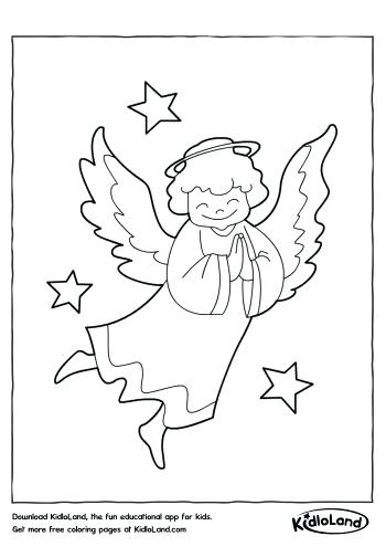 350x495 Angel Coloring Sheet