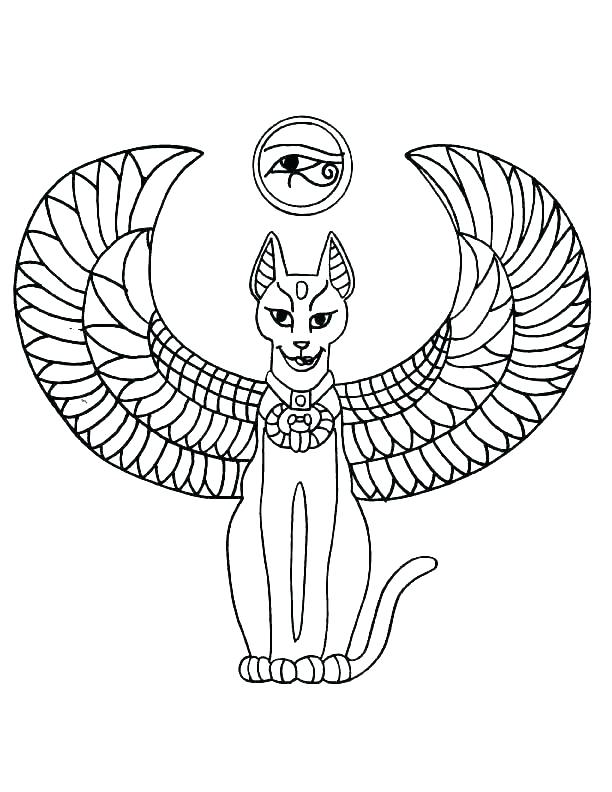 Angel Cat Coloring Pages
