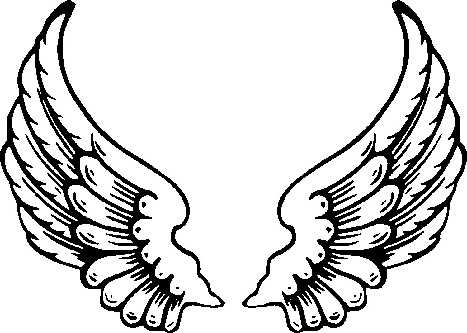 1500x1069 Angel Cat Drawing