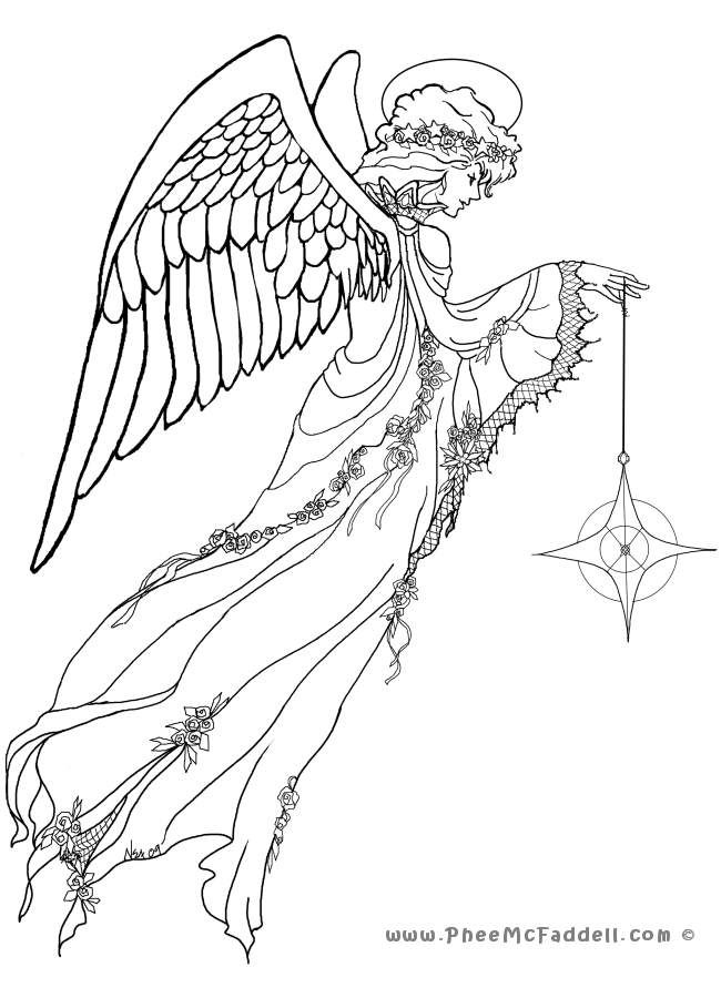 650x900 Angel Coloring Pages The Sun Flower Pages