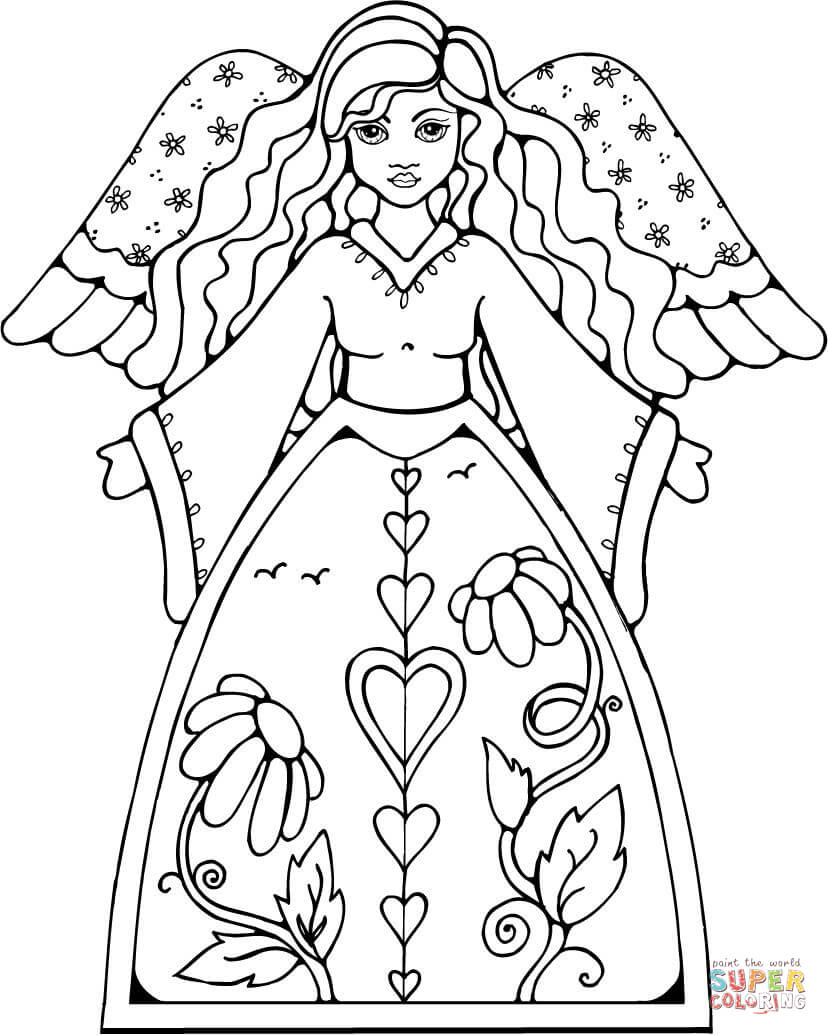 828x1035 Coloring Pages. Angels Coloring Pages