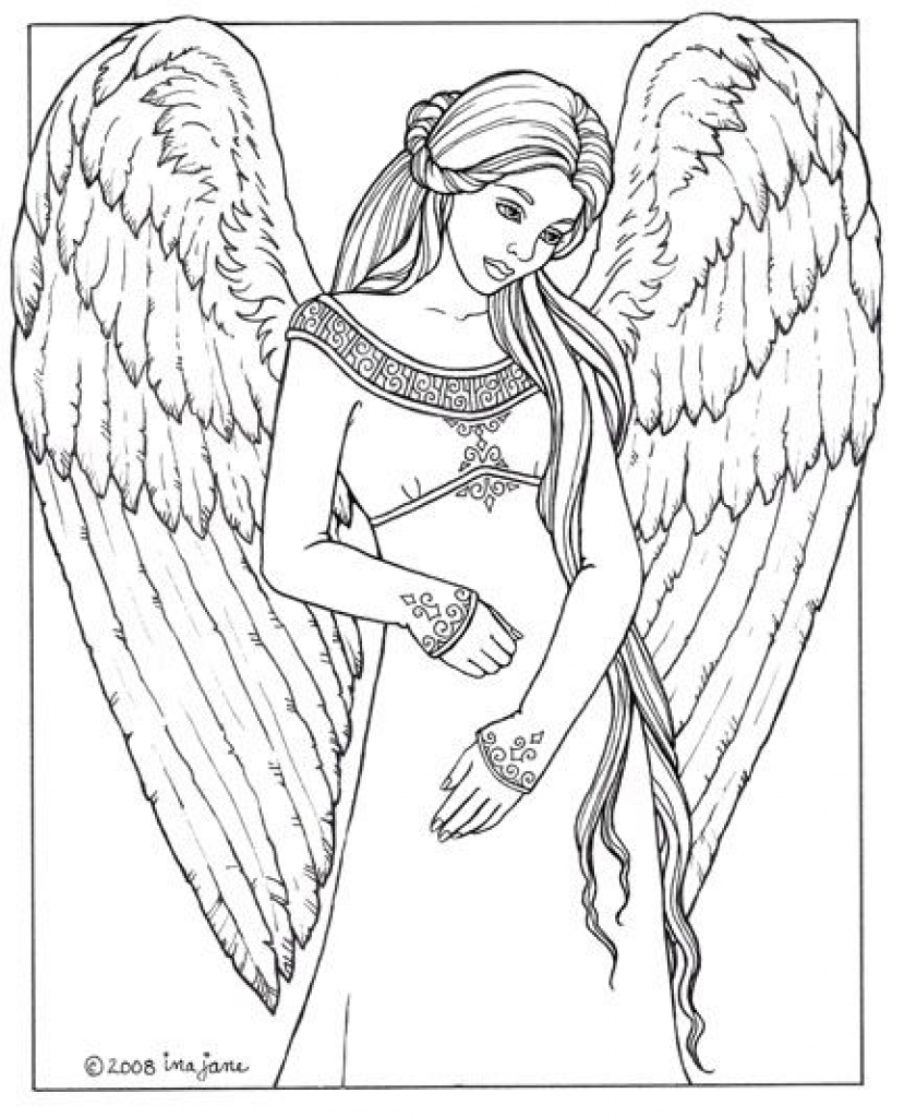 829x1024 Unique Angel Pictures To Color Cool Coloring Sheet Pages Printable